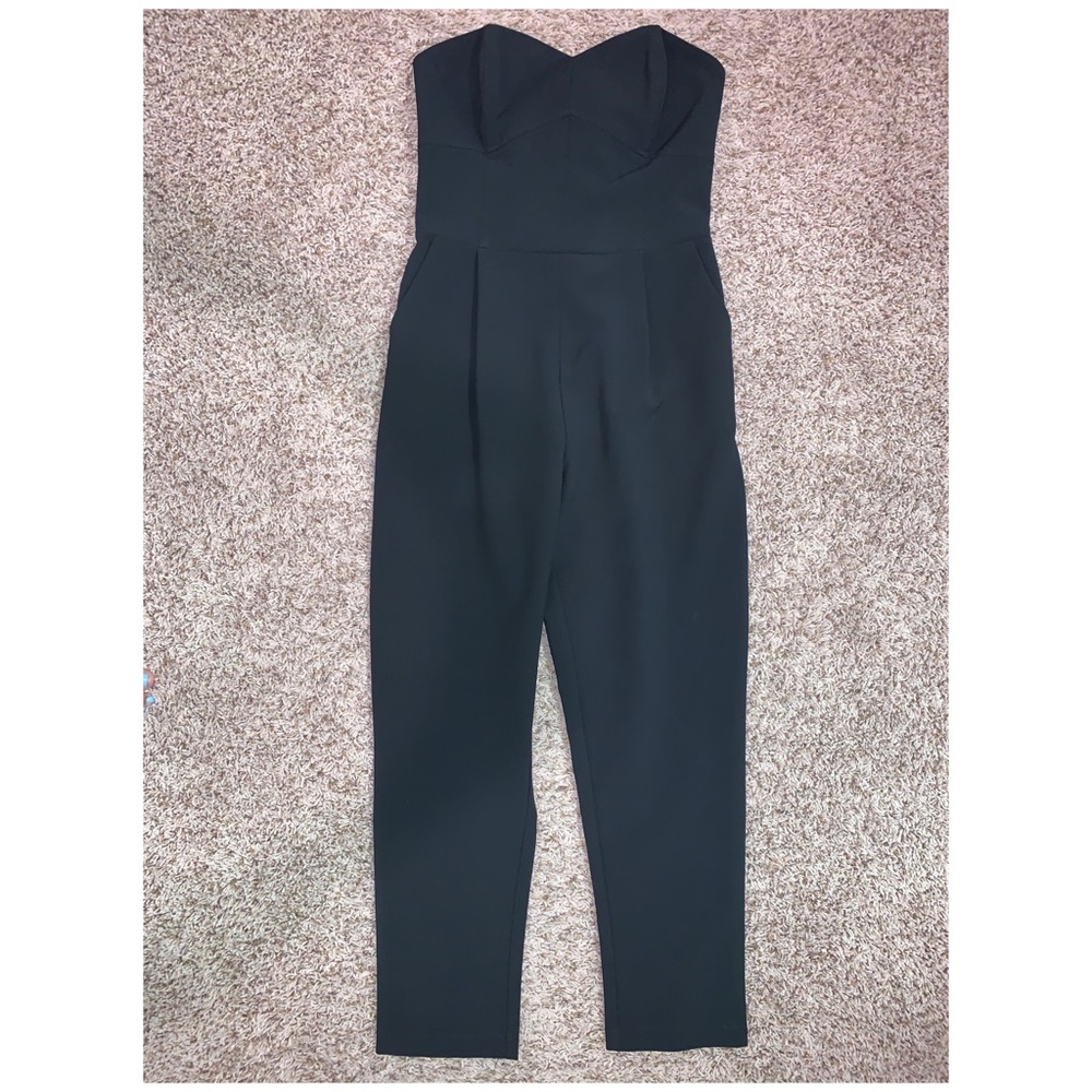 Sweet Heart Bust Strapless Jumpsuit